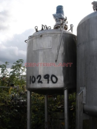 10290 - 1000 LITRE STAINLESS STEEL  MIXING TANK