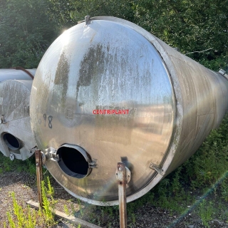 10698 - 21,000 LITRE VERTICAL STAINLESS STEEL TANK INSULATED AND CLAD