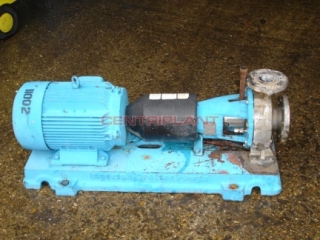 11002 - INGERSOLL DRESSER STAINLESS STEEL PUMP, TYPE 80-50 CPX 200, FLOW RATE 28 M/CU/HOUR.