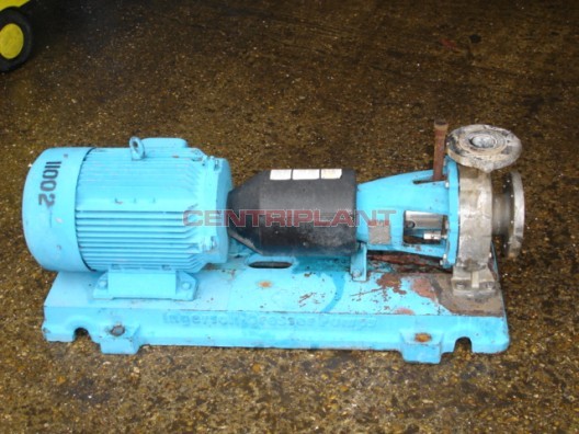 11002 - INGERSOLL DRESSER STAINLESS STEEL PUMP, TYPE 80-50 CPX 200, FLOW RATE 28 M/CU/HOUR.