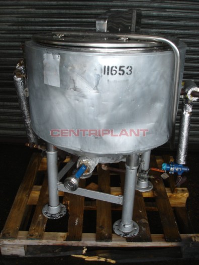 11653 - 160 LITRE STAINLESS STEEL STEAM JACKETED PAN