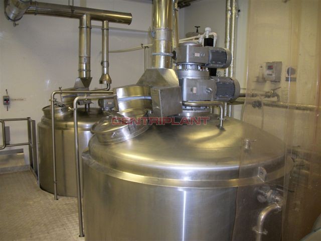 12480 - 6,000 LTR STEAM JACKETED CONTRA ROTATING MIXER WITH BOTTOM ENTRY HIGH SHEAR