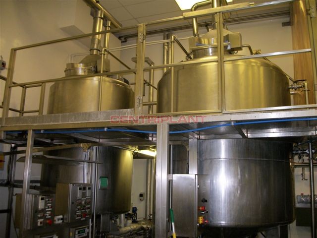 12480 - 6,000 LTR STEAM JACKETED CONTRA ROTATING MIXER WITH BOTTOM ENTRY HIGH SHEAR