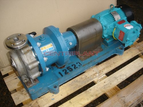 12523 - KLAUS UNION SEALEX STAINLESS STEEL FLAME PROOF JACKETED PUMP,TYPE SLMVSO 40 25 160 09EO1H12, 3 KW
