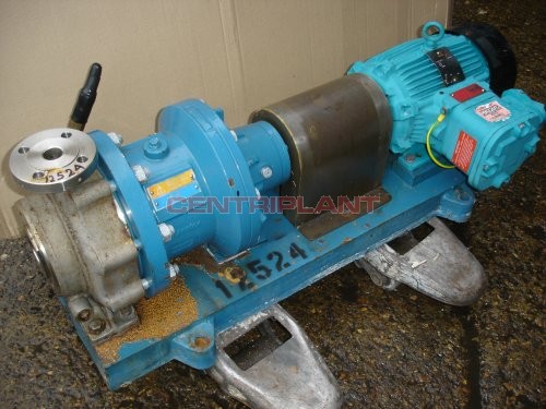 12524 - KLAUS UNION SEALEX STAINLESS STEEL FLAME PROOF PUMP JACKETED,TYPE SLMVSO 40 25 160 09EO1H12, 3 KW
