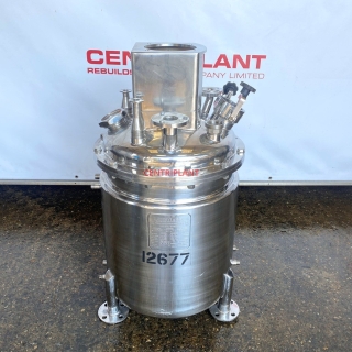 12677 - 120 LITRE STAINLESS STEEL STEAM JACKETED MIXING TANK