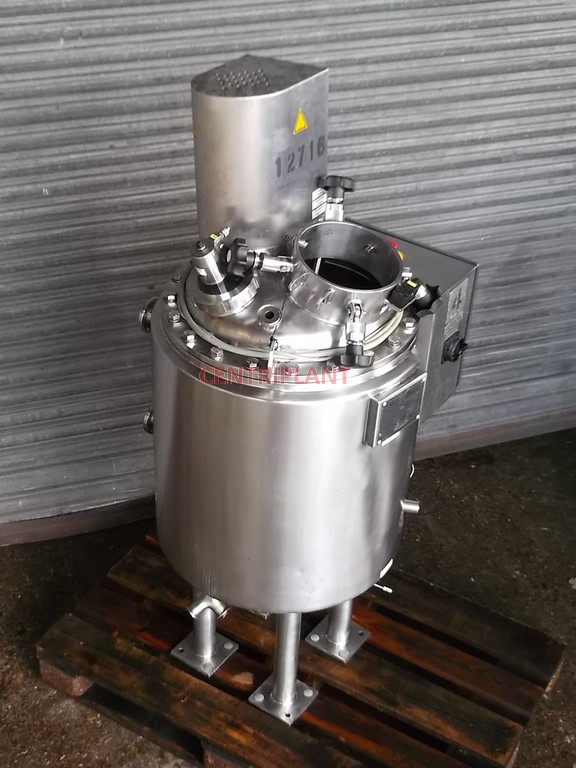 12716 - 111 LITRE STAINLESS STEEL 316L STEAM JACKETED MIXING TANK