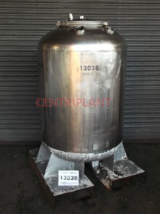 13036 - 1000 LITRE STAINLESS STEEL PRESSURE TANKS