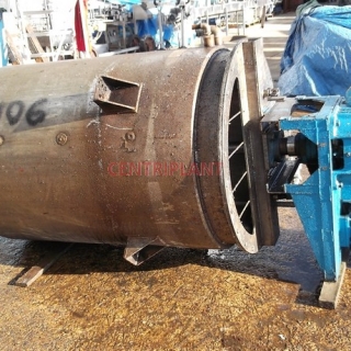 13106 - 1350 LITRE STAINLESS STEEL STEAM JACKETED MIXING TANK