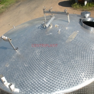 13119 - 10,000 LITRE STAINLESS STEEL JACKETED CREAM TANK WITH BOTTOM ENTRY AGITATOR
