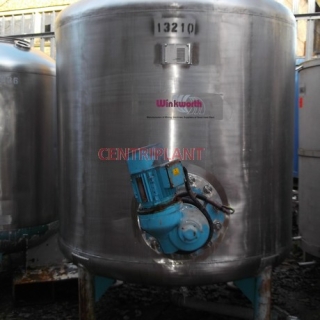 13210 - 1950 LITRE STN/STL TANK WITH 0.75KW SIDE ENTRY PROP MIXER