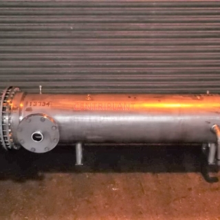 13334 - PEDEN MORTENSEN STAINLESS STEEL SHELL AND TUBE HEAT EXCHANGER