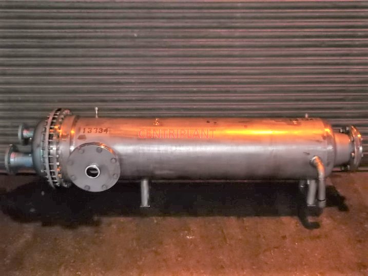 13334 - PEDEN MORTENSEN STAINLESS STEEL SHELL AND TUBE HEAT EXCHANGER