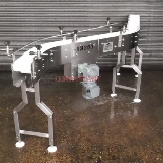 13363 - ARNOTT  PLASTIC MESHED FLEXI CONVEYOR  WITH STN/STL CHASSIS