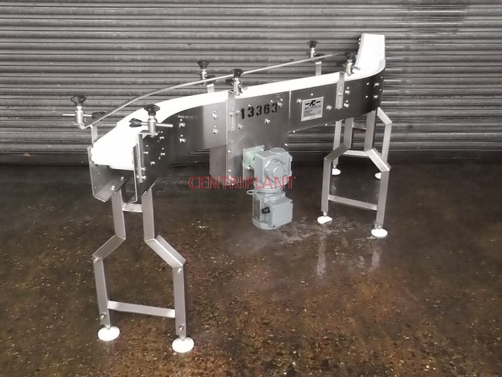 13363 - ARNOTT  PLASTIC MESHED FLEXI CONVEYOR  WITH STN/STL CHASSIS