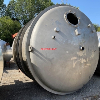 13420 - 25,000 LITRE VERTICAL STAINLESS STEEL 316 GRADE TANK SWP 15 PSI/FULL VAC