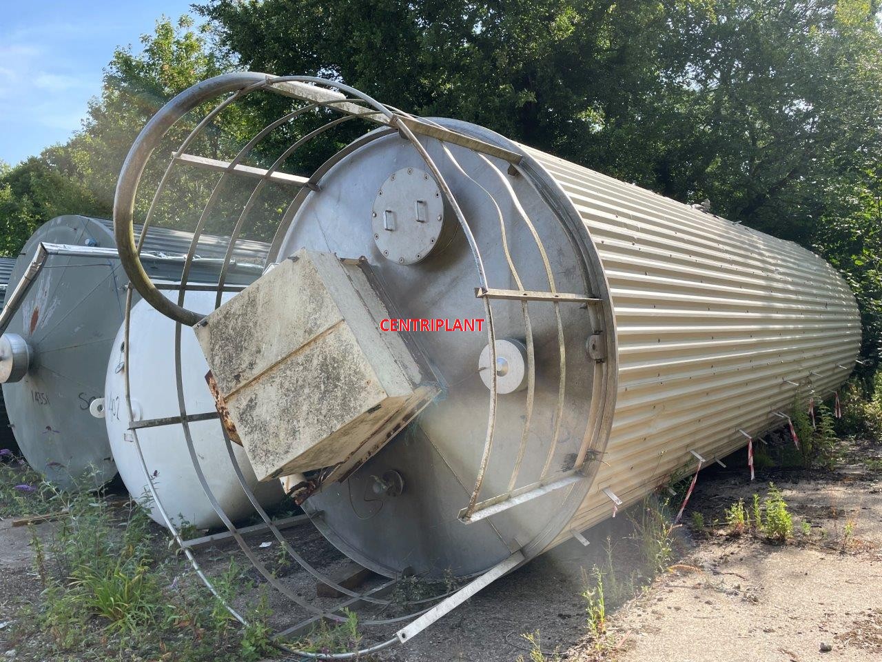 13456 - 60,000 LITRE STAINLESS STEEL SILO, INSULATED AND CLAD.