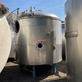 13460 - 9,500 LITRE STAINLESS STEEL TANK, INSULATED AND CLAD WITH STAINLESS STEEL