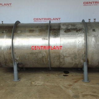13641 - 5,000 LITRE STAINLESS STEEL HORIZONTAL TANK