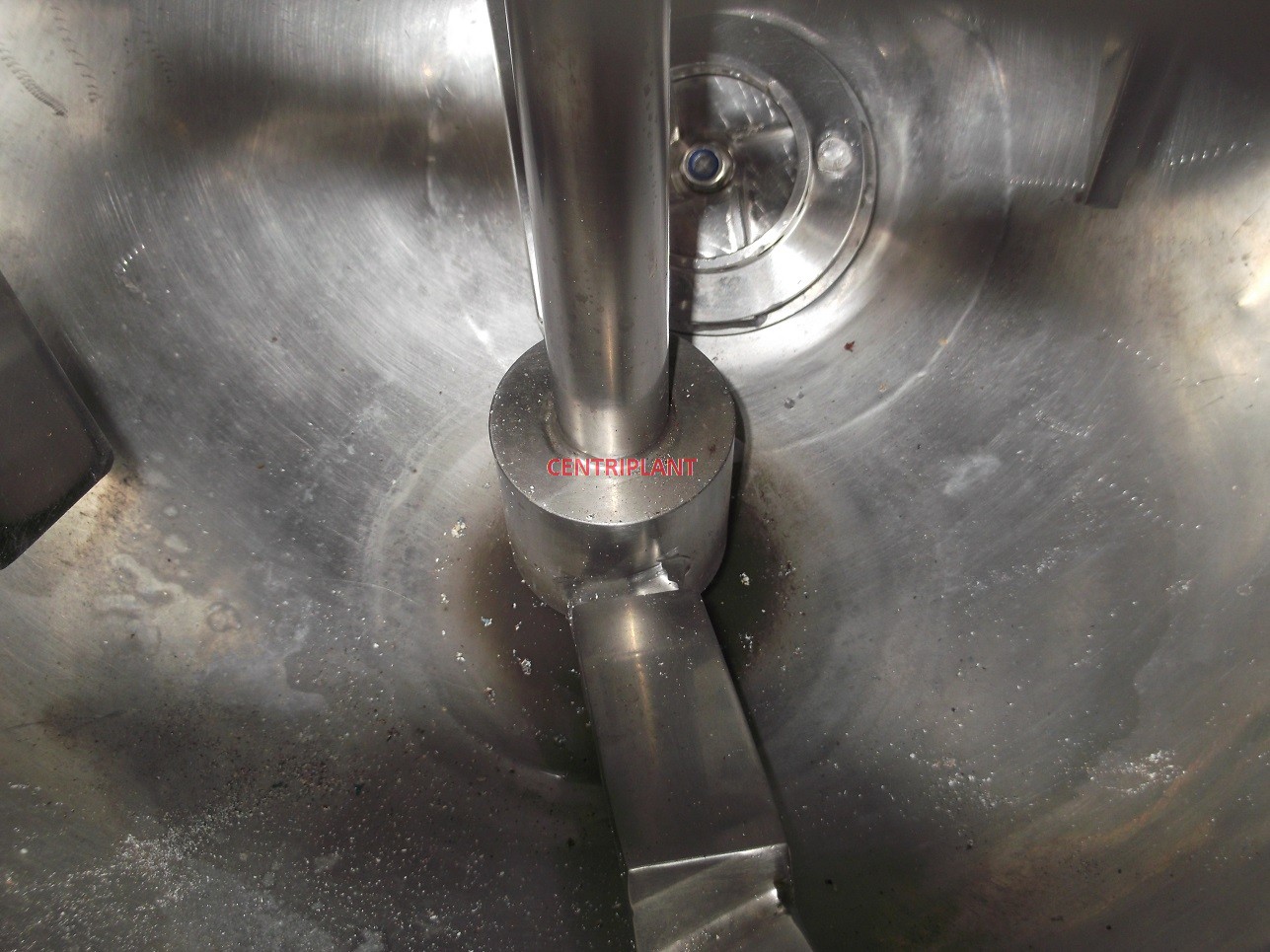 13689 - 80 LITRE STAINLESS STEEL SIDE SCRAPE  WITH HIGH SHEAR BOTTOM ENY MIXER AND TIPPING PAN.