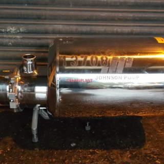 13708 - JOHNSON STAINLESS STEEL FLAME PROOF CIP PUMP, MODEL AS 50-40-40/8NP2T 80, 2in  TRICLOVER CONNECTIONS