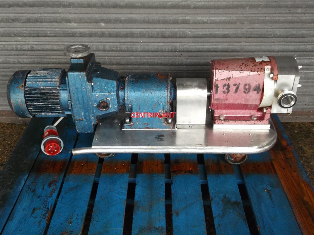 13794 - IBEX VARIABLE SPEED STAINLESS STEEL LOBE PUMP 2in  RJT CONNECTIONS
