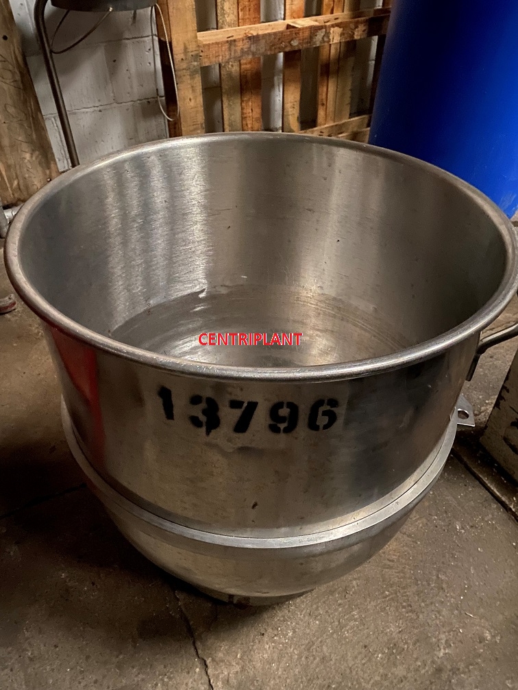 13796 - 120 LITRE STAINLESS STEEL HOBART BOWL