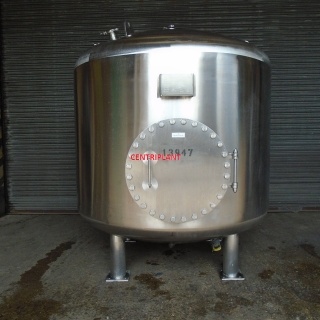 13947 - 2,500 LITRE STAINLESS STEEL PRESSURE/VACUUM TANK