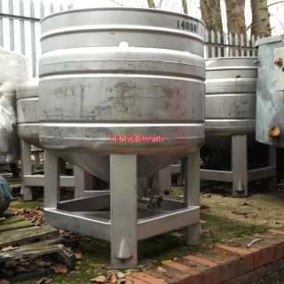 14009 - 570 LITRE STAINLESS STEEL IBC