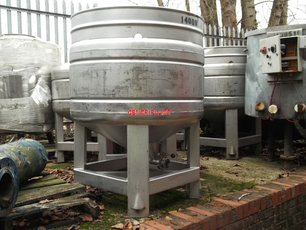 14009 - 570 LITRE STAINLESS STEEL IBC