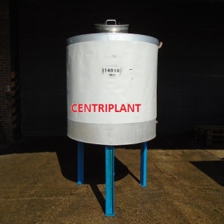 14019 - 1,300 LITRE VERTICAL STAINLESS STEEL GRADE 316 TANK