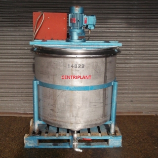 14022 - 750 LITRE STN/STL  MIXING TANK WITH 1.5KW TOP ENTRY PROP