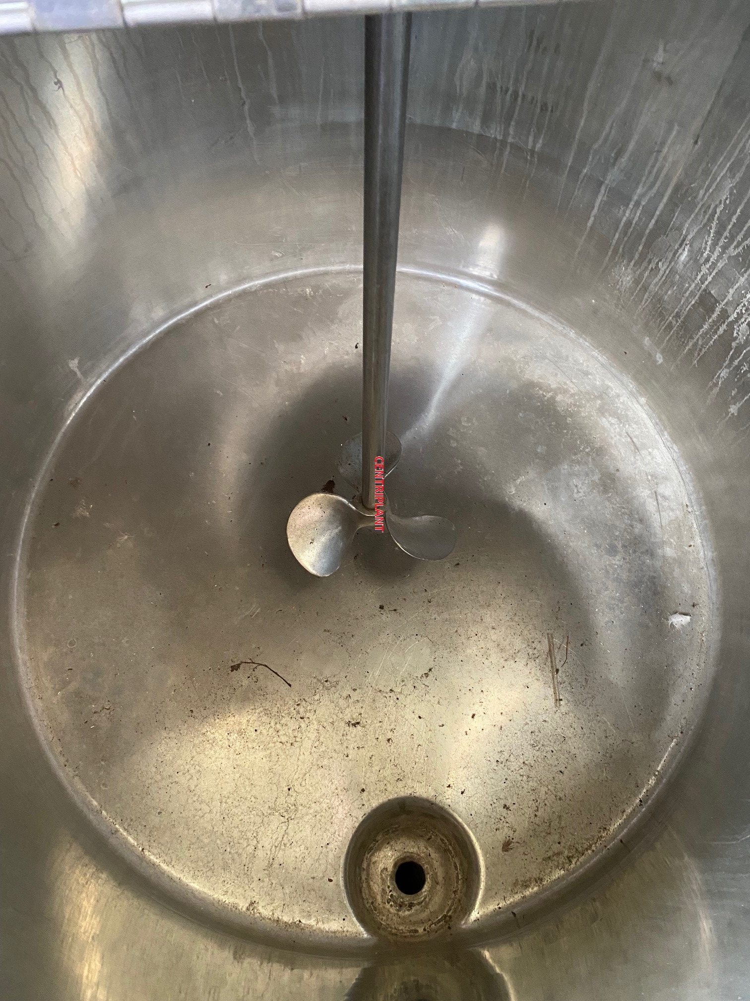 14022 - 750 LITRE STN/STL  MIXING TANK WITH 1.5KW TOP ENTRY PROP