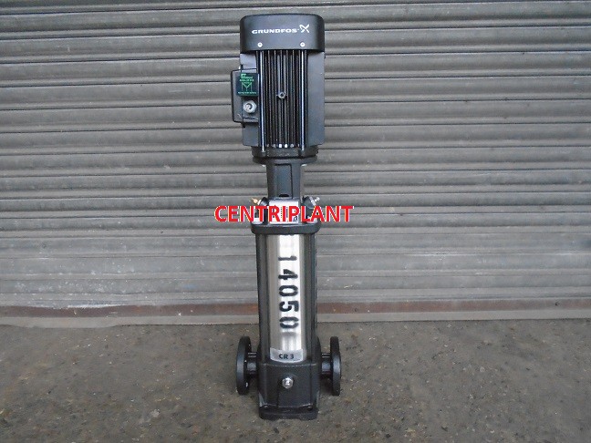 14050 - GRUNDFOS STAINLESS STEEL PUMPS TYPE  CR 3-19, FLOW RATE 3,000 LPH