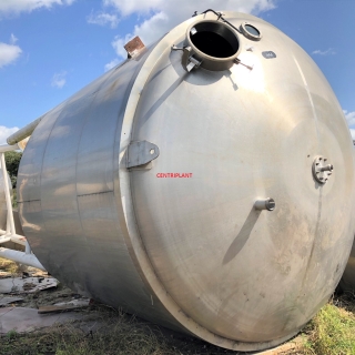 14065 - 40,000 LITRE VERTICAL STAINLESS STEEL STORAGE TANK INSULATED AND CLAD