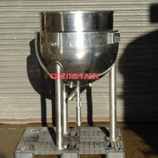14086 - 250 LITRE STAINLESS STEEL 316 STEAM JACKETED PAN