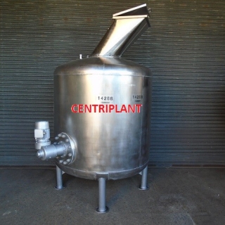 14266 - 2,000 LITRE STAINLESS STEEL MIXING TANK