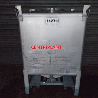 14279 - 1,673 LITRE SQUARE STAINLESS STEEL IBC