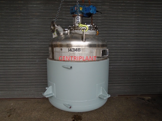 14346 - 1,000 LITRE STAINLESS STEEL JACKETED MIXING TANK