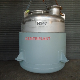 14347 - 1,000 LITRE STAINLESS STEEL JACKETED TANK
