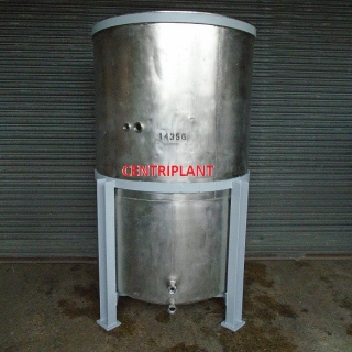 14356 - 2,100 LITRE STAINLESS STEEL OPEN TOP TANK