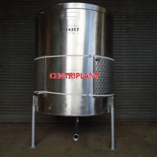 14357 - 2,260 LITRE  OPEN TOP TANK FITTED WITH A CHILL JACKET