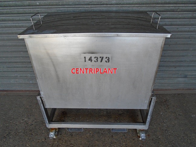 14373 - 330 LITRE STAINLESS STEEL SQUARE OPEN TOP TANK