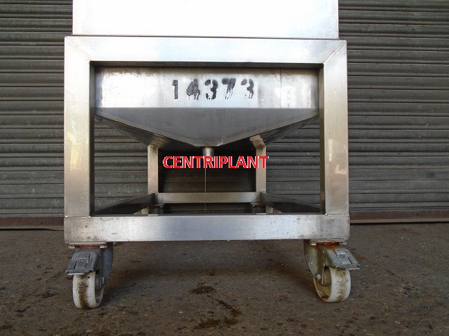 14373 - 330 LITRE STAINLESS STEEL SQUARE OPEN TOP TANK
