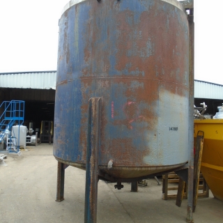 14396 - 13,000 LITRE STAINLESS STEEL WATER JACKETED TANK