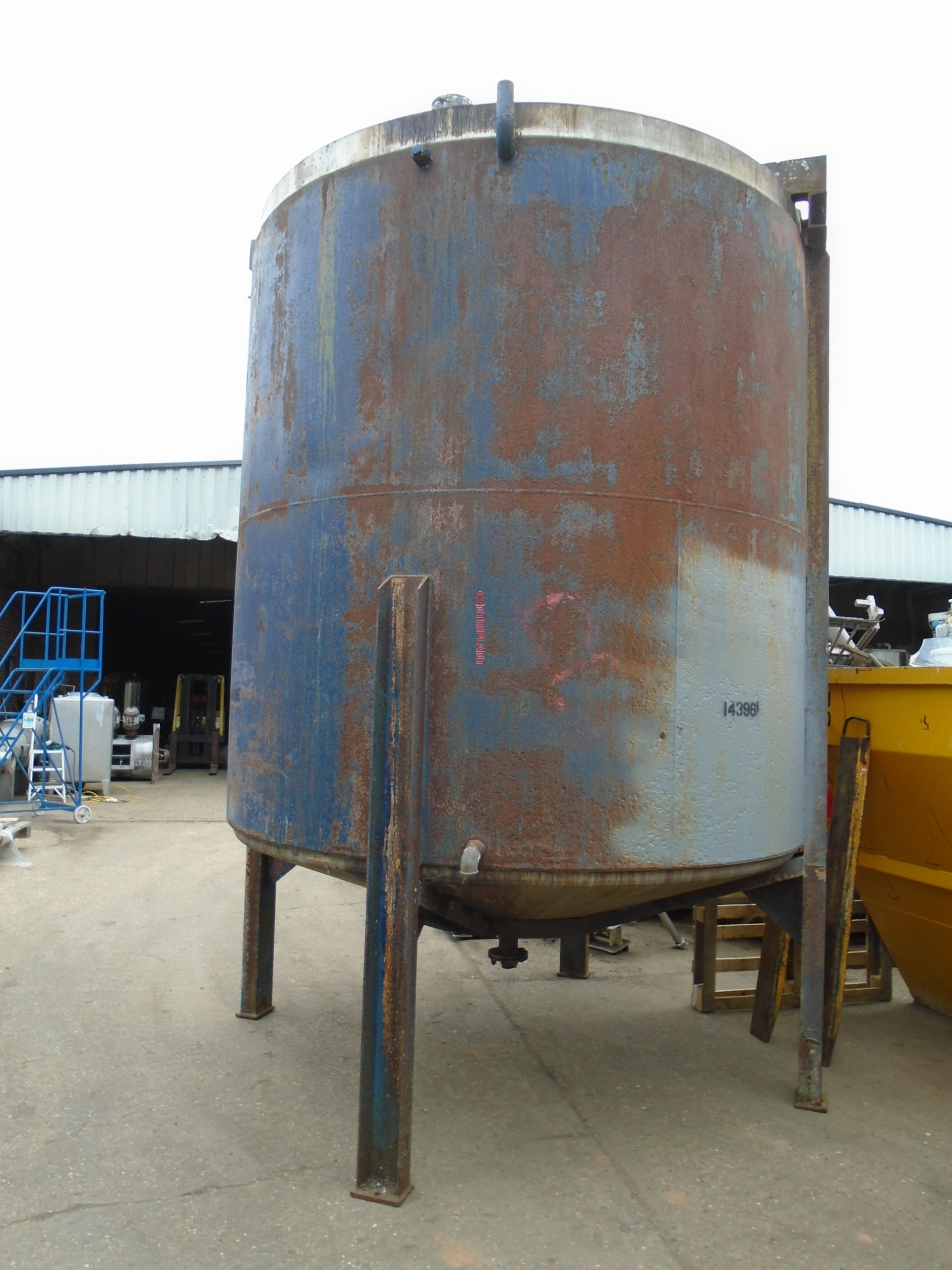 14396 - 13,000 LITRE STAINLESS STEEL WATER JACKETED MIXING TANK
