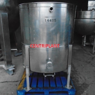 14405 - 1,000 LITRE STAINLESS STEEL 316 OPEN TOP TANKS