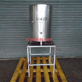 14420 - 50 LITRE OPEN TOP TANK WITH IMMERSION ON STAND