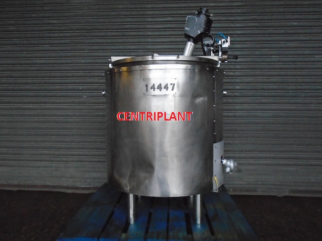 14447 - 235 LITRE STEAM JACKETED OPEN TOP MIXING TANK