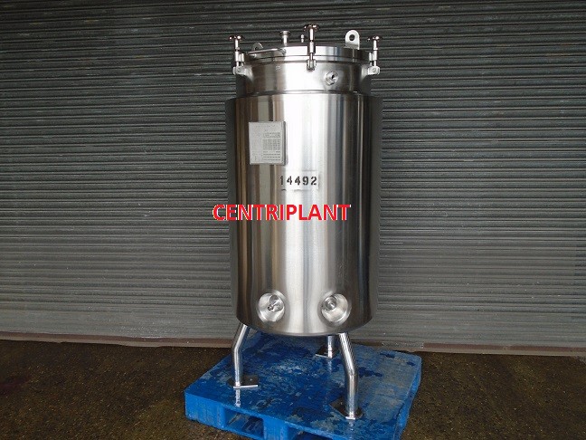 14492 - 540 LITRE STAINLESS STEEL GRADE 316 JACKETED OPEN TOP TANK